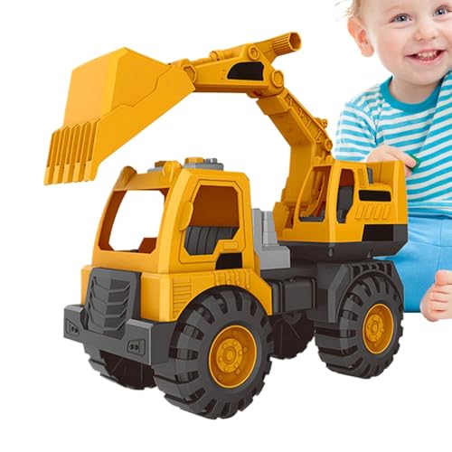 Mimoqk Excavator Digger Toy, Large High-Precision Sand Digging Vehicle, Kids Construction Digger with Matching Tools, Interactive Play Toy for Indoor and Outdoor Sand Play, Beach Fun, Sandbox von Mimoqk