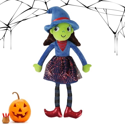 Mimoqk Halloween Puppe | Kuschelige Halloween-Hexenpuppe | Sanftes Dekospielzeug Für Mädchen Zuhause Wohnzimmer Sofa Bett Mimoqk Halloween Puppe | Kuschelige Halloween-Hexenpuppe | Sanftes Dekospielzeug Für Mädchen Zuhause Wohnzimmer Sofa Bett von Mimoqk