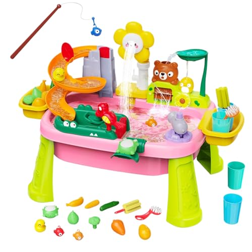 Mimoqk Kid Water Table, Outdoor Beach Toy Set, Electric Pump, Educational Fishing Game, Blue, Sensory Pretend Activity for Boys Girls Ages 3-8 Backyard School Picnic Mimoqk Kid Water Table, Outdoor Beach Toy Set, Electric Pump, Educational Fishing Game, Blue, Sensory Pretend Activity for Boys Girls Ages 3-8 Backyard School Picnic von Mimoqk