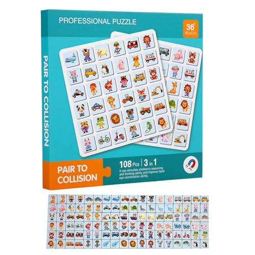 Mimoqk Magnetpuzzle, Magnetpuzzle Vorschule | Teaser Board Puzzle Spielzeug | Reise Lernspiele für die Entwicklung der kognitiven Fähigkeiten, immersive Puzzlespiele für Kinder von Mimoqk