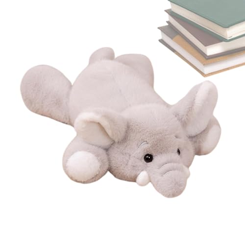 Mimoqk Niedliches Elefanten-Plüschtier, weiches Plüschtier mit Plüsch, Huggable Elefant Throw Pillow für Sofa, Couch, Bett, Heimdekoration, für Kinder, Kinder und Tierliebhaber von Mimoqk