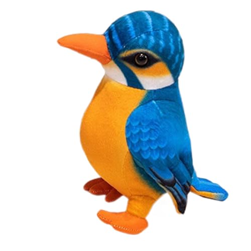 Mimoqk Parrot Plüschtier, weich getuftetes Tier, 7,8 Zoll Realistisches Sammlerstück, einzigartiges Hug Kissen für Christmas, Babybett und Geschenk für Kinder, weiches Plüschspielzeug für Cuddling von Mimoqk