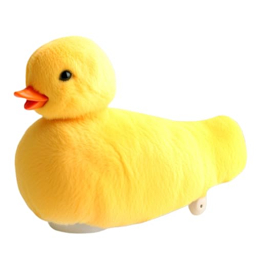 Mimoqk Quacking Duck Plush, Cartoon Duck Toy, Crawling Duck Plush, Early Educational Toy, Preschool Stuffed Animal, Cartoon Crawling Duck Toy for Boys and Girls, 17cm Stuffed Animal for Fun von Mimoqk