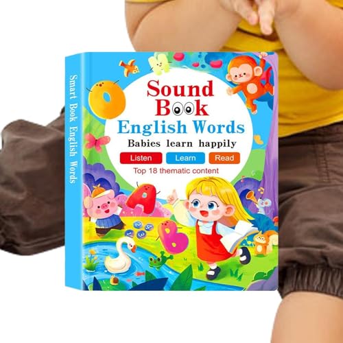 Mimoqk Sprechende Bücher | Interaktive Vorlesebücher Für Kleinkinder | Elektronisches Spielzeug Mit Sprachfunktion Und Sensorik Für Kinder Zum Lesen Lernen Mimoqk Sprechende Bücher | Interaktive Vorlesebücher Für Kleinkinder | Elektronisches Spielzeug Mit Sprachfunktion Und Sensorik Für Kinder Zum Lesen Lernen von Mimoqk