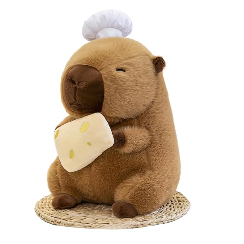 Mimoqk Stuffed Capybara Plush, Capybara Plush Toy, Chef Capybara Plush, Adorable Capybara Pillow, Soft Capybara Plushies, 11-Inch Capybara Plush for All Ages, Soft and Lovable Plushie von Mimoqk