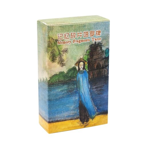 Mimoqk Tarot Cards - Englisches Brettspiel für Anfänger freundliche nostalgische, interaktive Set mit zuverlässigem Clear Guide, Oracle Deck für Sammeln, Schule, Spielraum, 4,13x2,44 Zoll Mimoqk Tarot Cards - Englisches Brettspiel für Anfänger freundliche nostalgische, interaktive Set mit zuverlässigem Clear Guide, Oracle Deck für Sammeln, Schule, Spielraum, 4,13x2,44 Zoll von Mimoqk