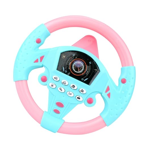 Mimoqk Toy Steering Wheel – Interactive Pretend Driving Toy with Electric Sound Effects – Faux Steering Wheel with Suction Cup for Secure Play – Ideal Early Education Toy for Kids and von Mimoqk