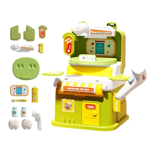 Pretend House Sets, Role Play Dolls, Doll House Toys, Kids Play House, Portable Doll House, Preschool Learning Activities for Cognitive Development | Educational Toys for Kids Girls Boys Ages 3+ von Mimoqk