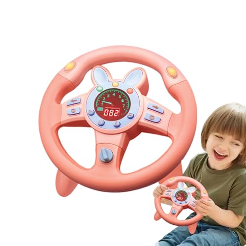 Pretend Play Steering Wheel Toy | Interactive Dashboard Driving Toy | Steering Wheel Toy for Toddler | Musical Toy with Lights and Sounds for Kids Aged 3+, Interactive Educational Toy von Mimoqk