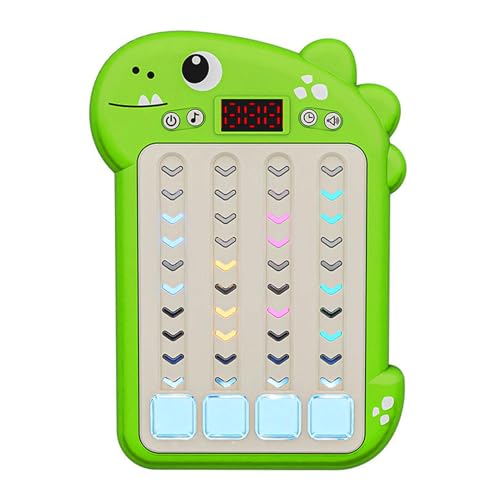 Rhythm Handheld Spielkonsole, Dinosaurier-Design, Cartoon-Elektronik, interaktives schnelles Push Toy, Spaß und Lernspiel für Kinder, Engaging Entertainment für und Mädchen von Mimoqk