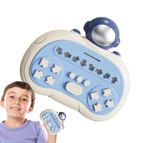 Schnelles Push-Fidget-Spielzeug für Kinder, Handheld-Fidget-Spielzeug zum Stressabbau, Leuchtfunktion, Popped-It-Fidget-Spielzeug, ansprechendes Popped-It-Spiel 4,33 x 5 Zoll für Kinder und Stressredu von Mimoqk