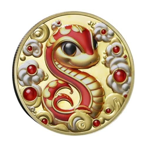 Snake Collection Coin, Chinesische Snake Coin, Mascot Snake Coin, Traditionelle Snake Coin, Spring Festival Coin, Luck Prosperity Coin, Sammlerstück, traditionelle chinesische Snake Coin für Luck and von Mimoqk