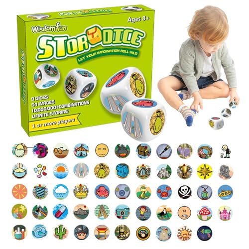 Story Telling Cubes For Kids | Educational Storytelling Dice Game | Creative Story Game For Developing Beobachtung Skills And Imagination Educational Storytelling Dice Game For Kids | Creative Story T von Mimoqk