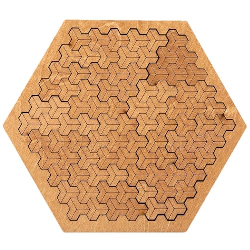 Stress Toys Wooden Puzzles, Brain Teaser Puzzles, Fine Motor Educational Toys, Creative Pattern Puzzle, Wooden Creative Pattern Wooden Puzzles for Kids, Stress Relief Educational Toys von Mimoqk