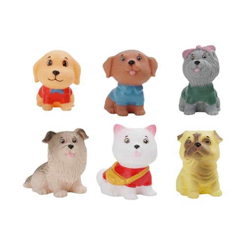 Stressbälle für Erwachsene, 6 Stück, Sensory Fidget Toys Set, Soft Squeeze Textur, Miniatur Cute Design, Fidget Tools für Zuhause, Büros, Schule, Familiengebrauch, 24 x 8,27 x 1,57 cm Stressbälle für Erwachsene, 6 Stück, Sensory Fidget Toys Set, Soft Squeeze Textur, Miniatur Cute Design, Fidget Tools für Zuhause, Büros, Schule, Familiengebrauch, 24 x 8,27 x 1,57 cm von Mimoqk