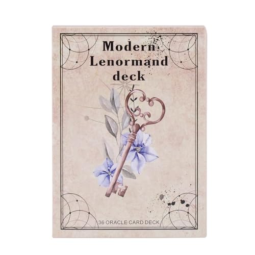 Tarot Deck, Modern Lenormand Oracle Cards, English Version Wahrsagen-Set für Freunde Gathering, Standard Fortune Playing Deck, Mystical Guidance Tool, 4,09 x 2,87 Zoll Tarot Deck, Modern Lenormand Oracle Cards, English Version Wahrsagen-Set für Freunde Gathering, Standard Fortune Playing Deck, Mystical Guidance Tool, 4,09 x 2,87 Zoll von Mimoqk