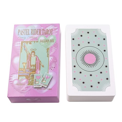 Tarotkarten - Pastell Rider Bord Spiel für spirituelle Wahrsagung, Standard 78 Karten Set mit Anleitung, Orakel Deck für , Party, Spielen, Unterhaltung, Hexengeschenk, Anfänger, Sammler Tarotkarten - Pastell Rider Bord Spiel für spirituelle Wahrsagung, Standard 78 Karten Set mit Anleitung, Orakel Deck für , Party, Spielen, Unterhaltung, Hexengeschenk, Anfänger, Sammler von Mimoqk