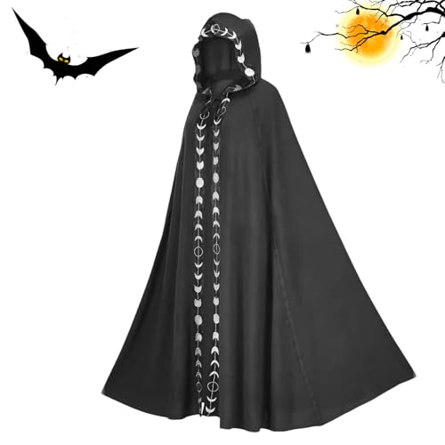 Vampir Kostüm Zubehör Erwachsene Halloween Umhang Spitze Umhang Kapuze Cape Halloween Kostüm Halloween Vampir Cape Classic Halloween Vampir Cape für Halloween und Versammlung von Mimoqk