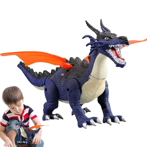 Wanderdino Dinosaurier für Kinder, Dinosaurier mit Sound, Nebel Dinosaurier, Tiere, multifunktionaler Dinosaurier, batteriebetriebener Dinosaurier von Mimoqk