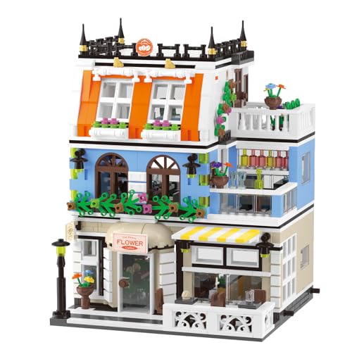 MindBox Exklusives Hotel Baukasten Spielzeug - 3-stöckiges Architektur Set, Mini Ziegelstein Geschenk für Erwachsene Teenager von MindBox