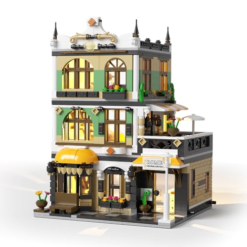 Römisches Restaurant Baukasten Spielzeug - 3-stöckiges Architektur Set, Mini Block Geschenk Junge Mädchen 14 Jahre alt von MindBox