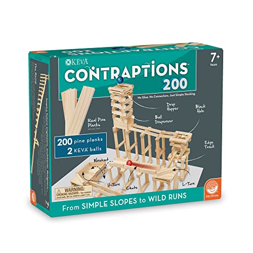 KEVA 44156 Contraptions 200 Spielset von MindWare