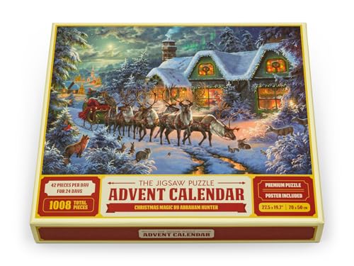 Der Puzzle-Adventskalender - Weihnachtszauber von Abraham Hunter von Mindmade