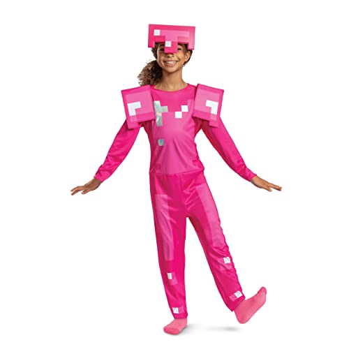 Disguise 124809K-15L Pink Armor Klassischer Jumpsuit, Minecraft-Kostüm und Zubehör, 7–8 Jahre Disguise 124809K-15L Pink Armor Klassischer Jumpsuit, Minecraft-Kostüm und Zubehör, 7–8 Jahre von Minecraft