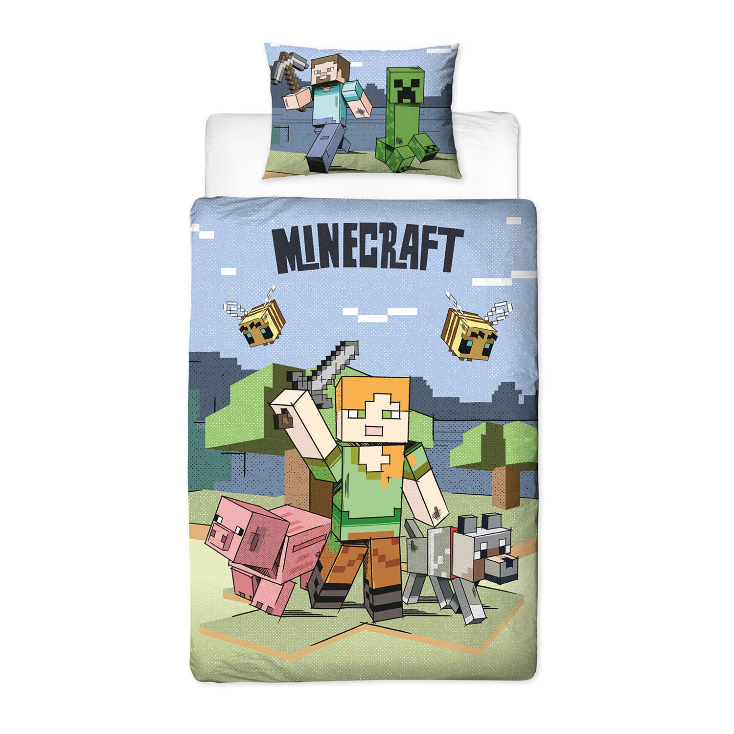 Minecraft Bettwäsche-Set 150x210 cm von Minecraft