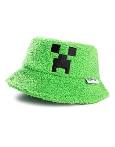Minecraft Creeper Green Borg Bucket Hat | Lässige Kopfbedeckung für Jungen | Gaming-Zubehör für Kinder Charakter-Bekleidung Merch Minecraft Creeper Green Borg Bucket Hat | Lässige Kopfbedeckung für Jungen | Gaming-Zubehör für Kinder Charakter-Bekleidung Merch von Minecraft