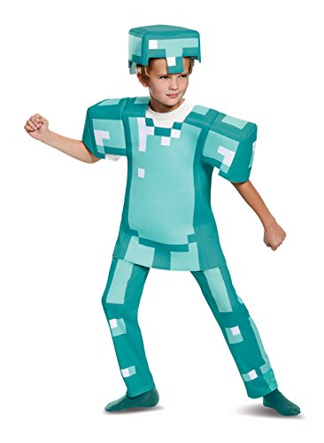 Minecraft DISK65662G Diamantenrüstung Kostum fur Kider, Jungen, Diamant, L von Disguise