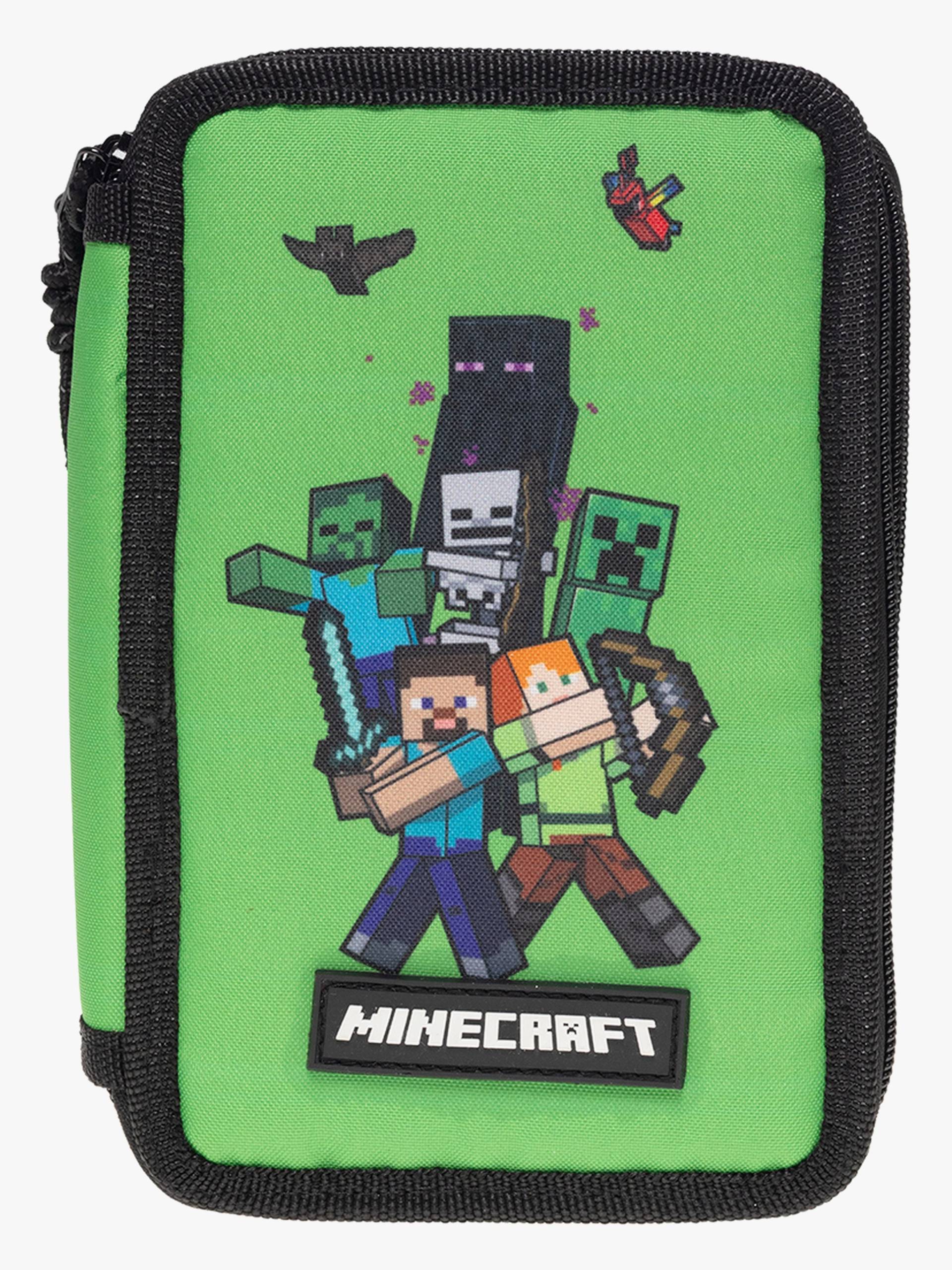 Minecraft Dreifach-Federmäppchen, Grün/Schwarz Minecraft Dreifach-Federmäppchen, Grün/Schwarz von Minecraft