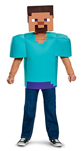 Disguise Offizielles Minecraft Kostüm Kinder Jungen Minecraft Steve Kostüm Classic Faschingskostüme Kinder M von Disguise