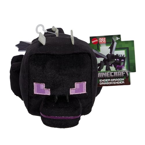 Mattel Minecraft Plüschfigur Enderdrache, weiche Puppe, vom Videospiel inspiriertes Sammelspielzeug, Geschenk, ca. 20 cm HWH32 von Mattel