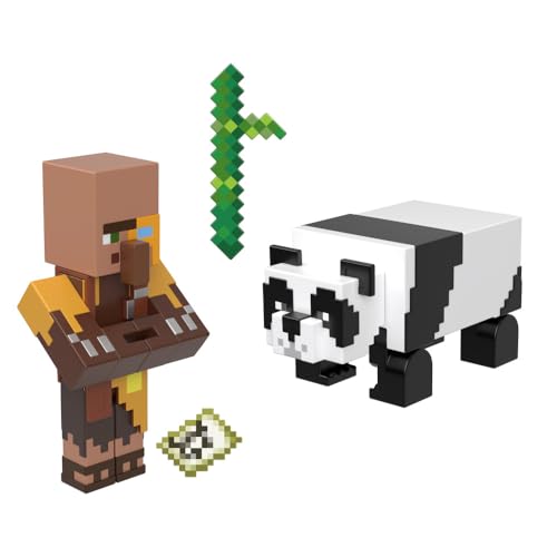 Minecraft Vanilla Actionfigur Cartograph Dschungel und Panda, 8,3 cm (3,25 Zoll), für Kinder ab 6 Jahren von Minecraft