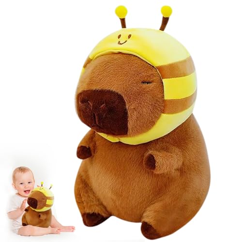 Mineup 30cm Capybara Kuscheltier, Capybara Plüschtier mit Bienenhut, Capybara Plushie Puppen,Niedlichen Capybara Plushie,Simulation Tier Capybara Puppen, Geschenk für Mädchen Jungen Mineup 30cm Capybara Kuscheltier, Capybara Plüschtier mit Bienenhut, Capybara Plushie Puppen,Niedlichen Capybara Plushie,Simulation Tier Capybara Puppen, Geschenk für Mädchen Jungen von Mineup