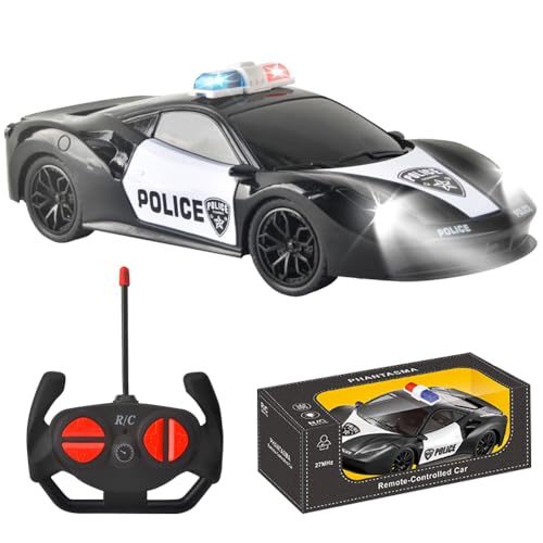 Mineup Ferngesteuertes Auto, 1:22 RC Drift Car, RC Drift Auto Fernbedienung, Fernbedienung Rennwagen mit Fernbedienung, RC Auto Spielzeug Polizeiauto,Spielzeugauto Geschenk für ab 3 Jahre älter Kinder von Mineup