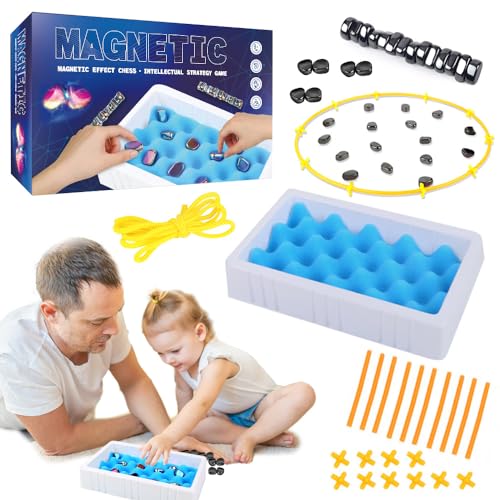 Mineup Magnetisches Schachspiel, Schachbrett Magnetisch, Magnetspiel, Tisch Magnet Schachspiel, Magnetic Chess Game, Magnetic Spiel, Schach Magnetisch, Magnet Spiel for Kids Adults von Mineup