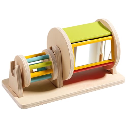 Mineup Montessori Spielzeug, Montessori Spinning Drum, Musik Spiegel Trommel, Spinning Drum Baby, Holzspielzeug Baby Geschenkidee Mineup Montessori Spielzeug, Montessori Spinning Drum, Musik Spiegel Trommel, Spinning Drum Baby, Holzspielzeug Baby Geschenkidee von Mineup