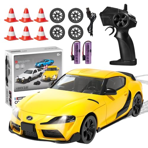 Mineup RC Drift Car, 1:24 Ferngesteuertes Auto, 18km/h 4WD RC Cars Spielzeug, 2,4Ghz Spielzeugauto, RC Auto mit Fernbedienung, Spielzeug Rennauto mit LED-Licht für Ab 5 6 7 8 + Jahre Kinder Erwachsene Mineup RC Drift Car, 1:24 Ferngesteuertes Auto, 18km/h 4WD RC Cars Spielzeug, 2,4Ghz Spielzeugauto, RC Auto mit Fernbedienung, Spielzeug Rennauto mit LED-Licht für Ab 5 6 7 8 + Jahre Kinder Erwachsene von Mineup