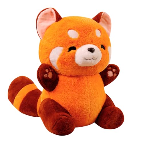 Mineup Roter Panda Kuscheltier, 35cm Red Panda Plush, Kawaii Panda Plüschtier, Kuscheliger Panda Plüsch, Roter Panda Plüschtier, Panda Puppen Kissen Geschenke für Kinder Weihnachten Geburtstag von Mineup