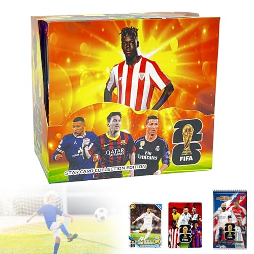 Mineup World Cup Fußball Star Karte, Fußball Sammelkarte, UEFA Champions League, Fussball Karten, Fußball Trading Cards, Kinder zum Sammeln von Karten Für Fans,Kinder,Teenager und Erwachsene von Mineup