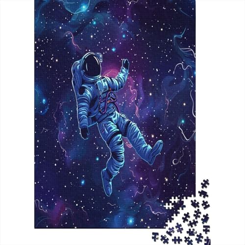 Astronaut Puzzle 1000 Teile,für Erwachsene, Impossible Puzzle,farbenfrohes Legespiel,GesKükenlichkeitsspiel Für Die Ganze Familie,Erwachsenenpuzzle Puzzel 1000pcs (75x50cm) von MingSheng