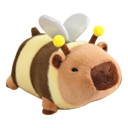 Capybara Plüschtier, 25cm Niedliche Capybara Kuscheltier, Capybara Plüsch Kissen Spielzeug, Weiche Stofftier Plüsch Puppe Geschenke Zur Weihnachten Für Junge Mädchen(A#) von Mingchengheng