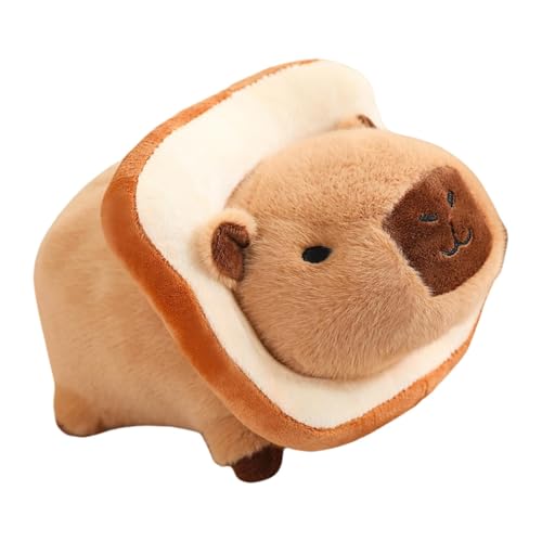 Capybara Plüschtier, 25cm Niedliche Capybara Kuscheltier, Capybara Plüsch Kissen Spielzeug, Weiche Stofftier Plüsch Puppe Geschenke Zur Weihnachten Für Junge Mädchen(C#) von Mingchengheng