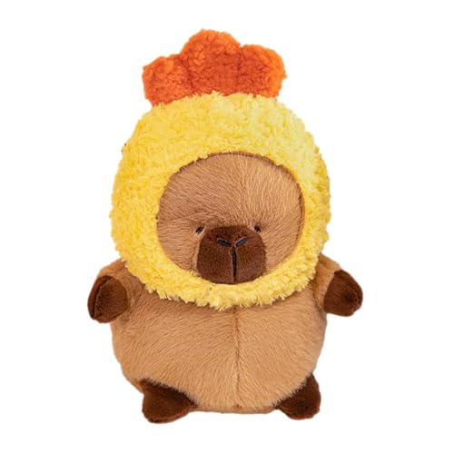 Capybara Plüschtier, Capybara Stofftierpuppe - Capybara Design Gefüllter Plüsch - Kuscheliger Begleiter aus weichem Stofftier für Kinder, Mädchen, Kinder von Mingchengheng