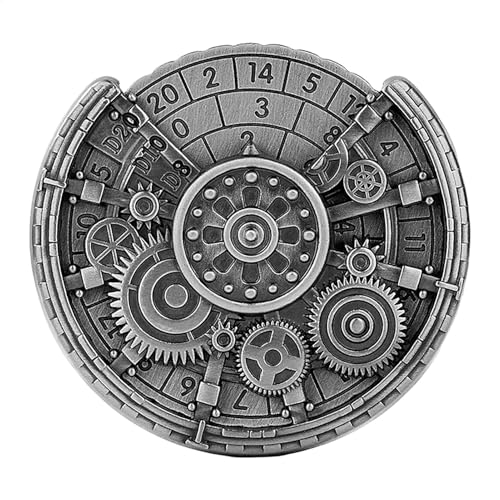 Mingchengheng Metall Spinner Würfel, Spinner Würfel, Radwürfel Spinner, Rollenspiel Tischspielwürfel, Tragbare Tischspiel Würfel Spinner Roulette Würfel Für Tischspiele,Silver von Mingchengheng