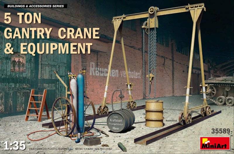 5 Ton Gantry Crane & Equipment von Mini Art