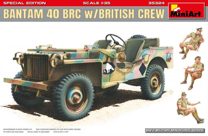 Bantam 40 BRC w/British Crew. Special Edition von Mini Art