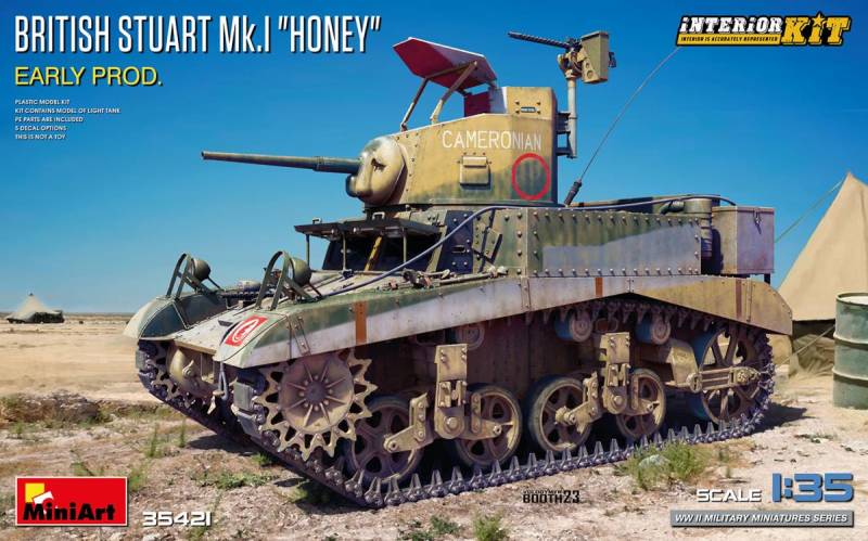 Brit. Stuart Mk.I mit Interior von Mini Art